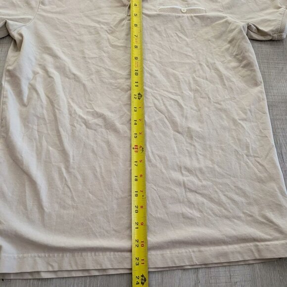 Cactus Man Polo Shirt Men's Small Tan Short Sleeve Shirt Performance - Picture 4 of 5
